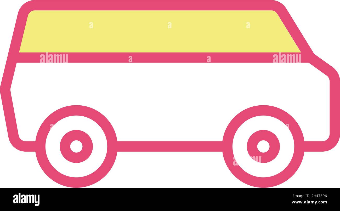 Transporter, Illustration, Vektor, auf weißem Hintergrund. Stock Vektor