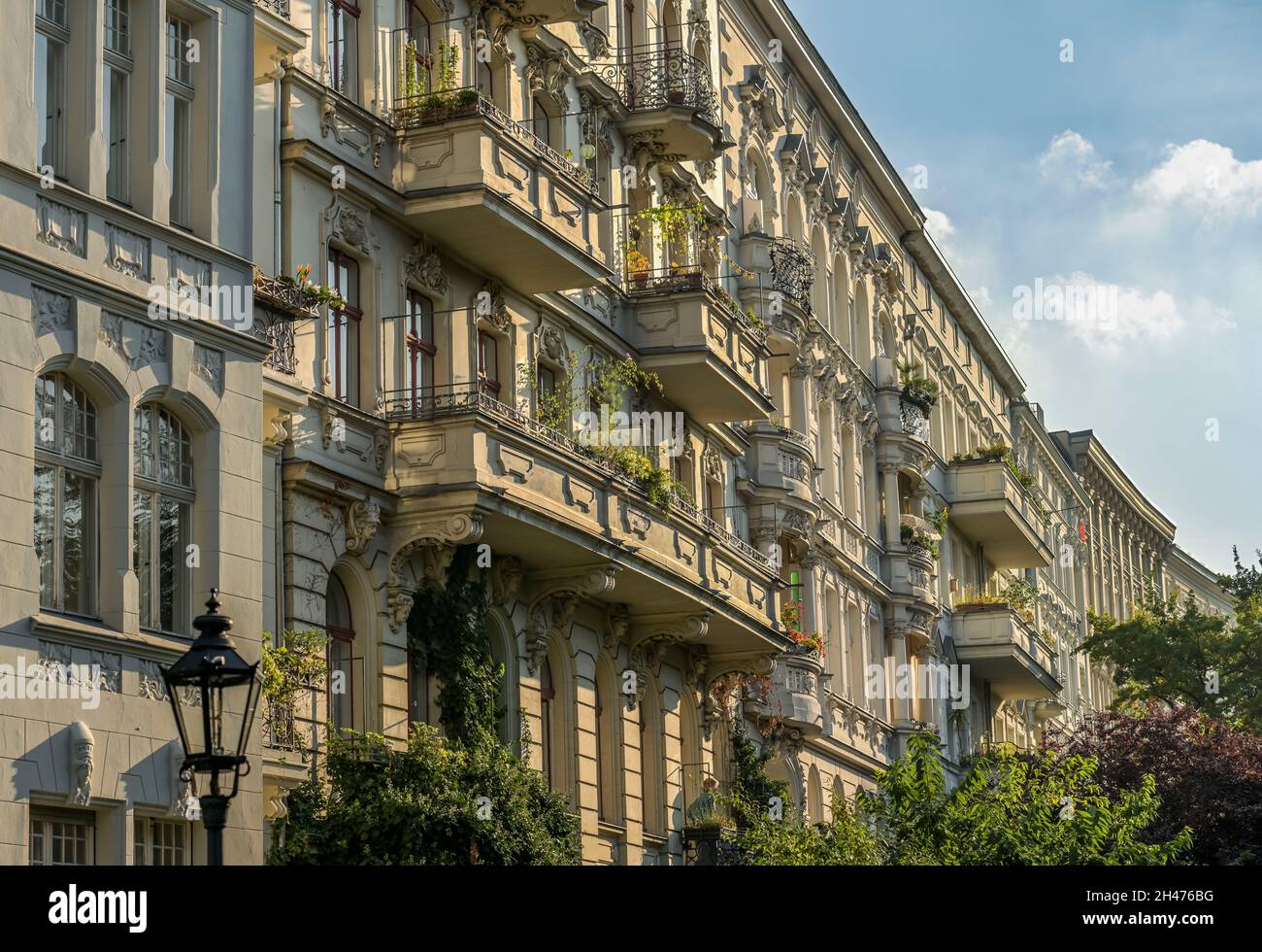 Altbauten, Planufer, Kreuzberg, Berlin, Deutschland Stockfoto