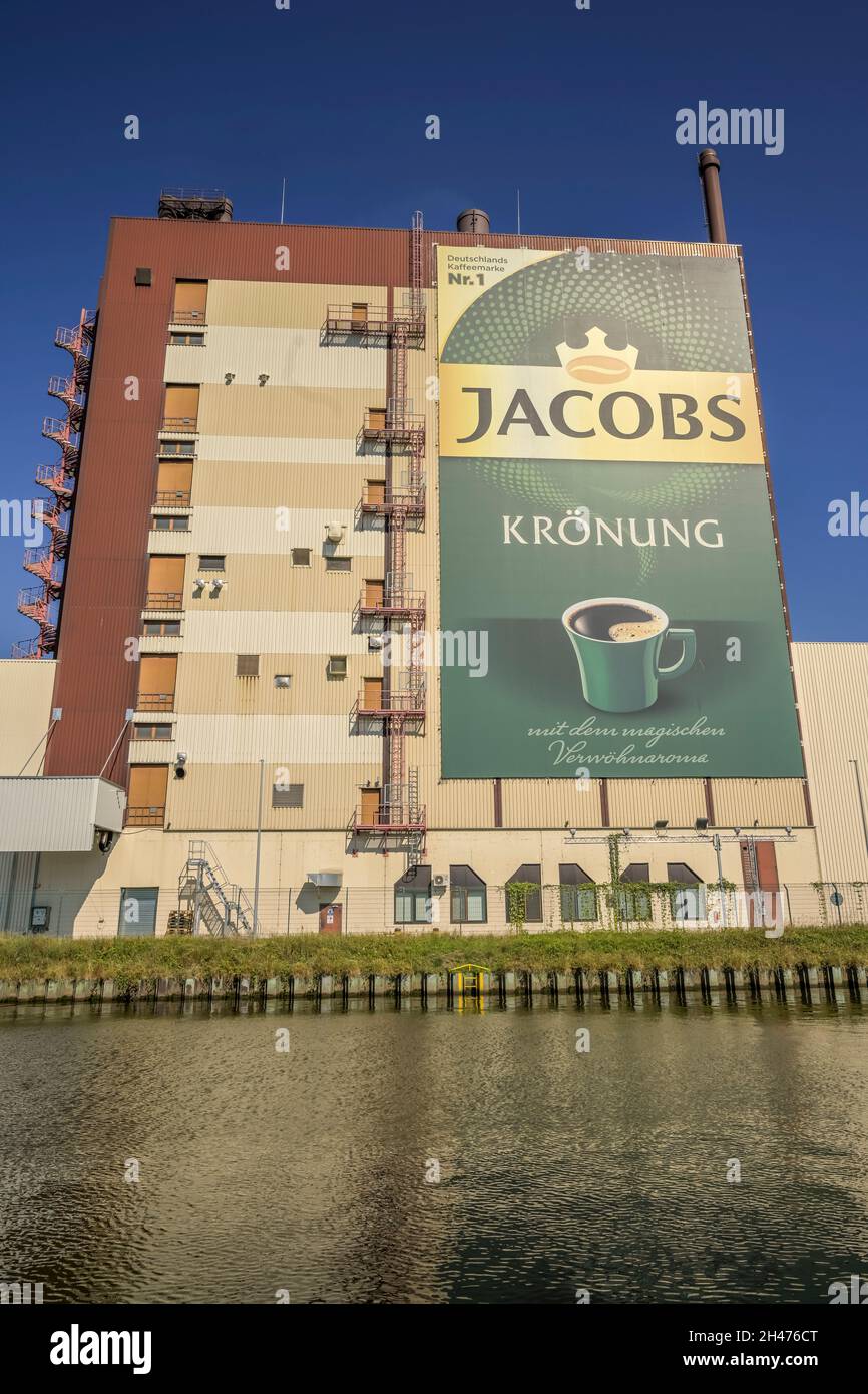 Jacobs Krönung, Kaffeeröstung, Jacobs Douwe Egberts (JDE), Chris-Guefroy-Allee, Neukölln, Berlin, Deutschland Stockfoto