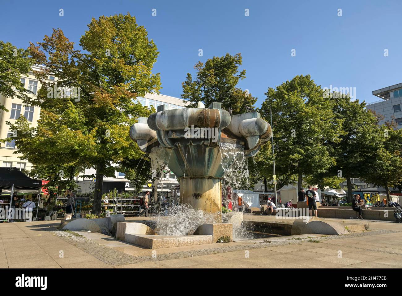 Brunnen, Nordseite, Wittenbergplatz, Schöneberg, Berlin, Deutschland Stockfoto