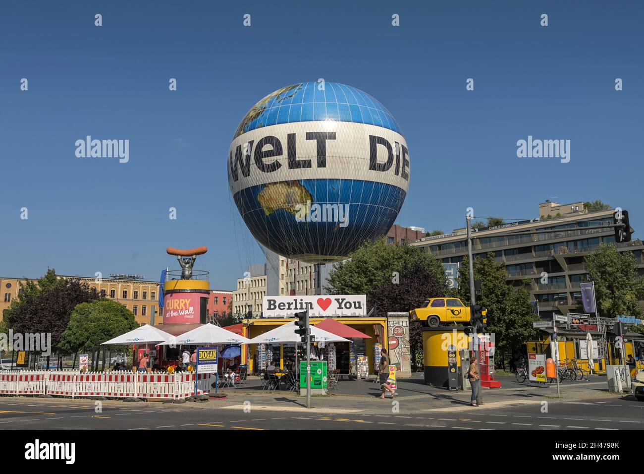 Hi-Flyer, Zimmerstraße, Mitte, Berlin, Deutschland Stockfoto