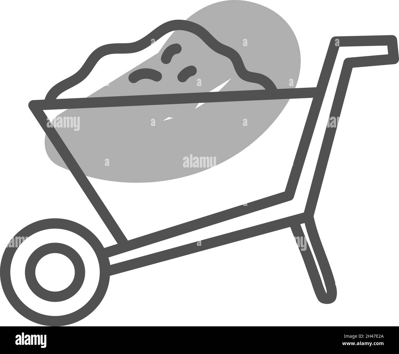 Konstruktionsräder, Illustration, Vektor, auf weißem Hintergrund. Stock Vektor