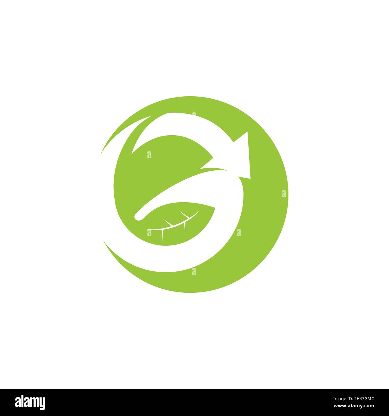 Buchstabe G Blatt Logo natürliche Logos. Buchstabe g natürliches Blatt grünes Element Logo Design Vektor Bild Stock Vektor