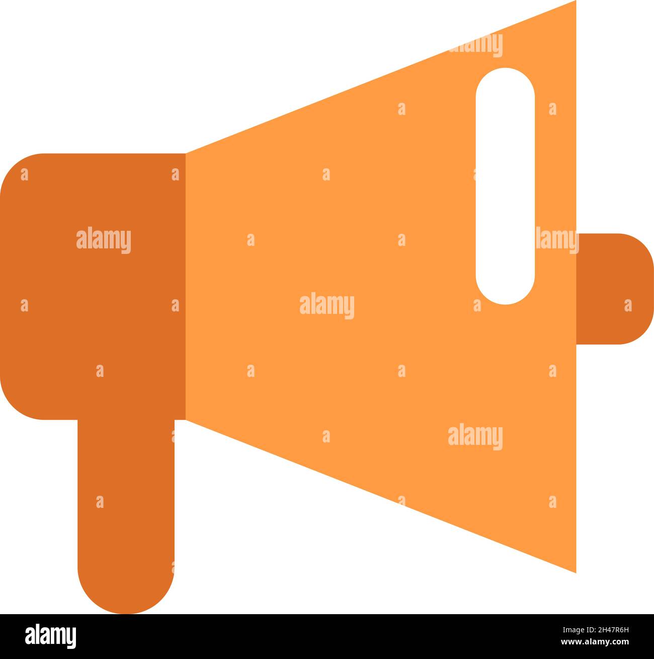 News Lautsprecher, Illustration, Vektor, auf weißem Hintergrund. Stock Vektor