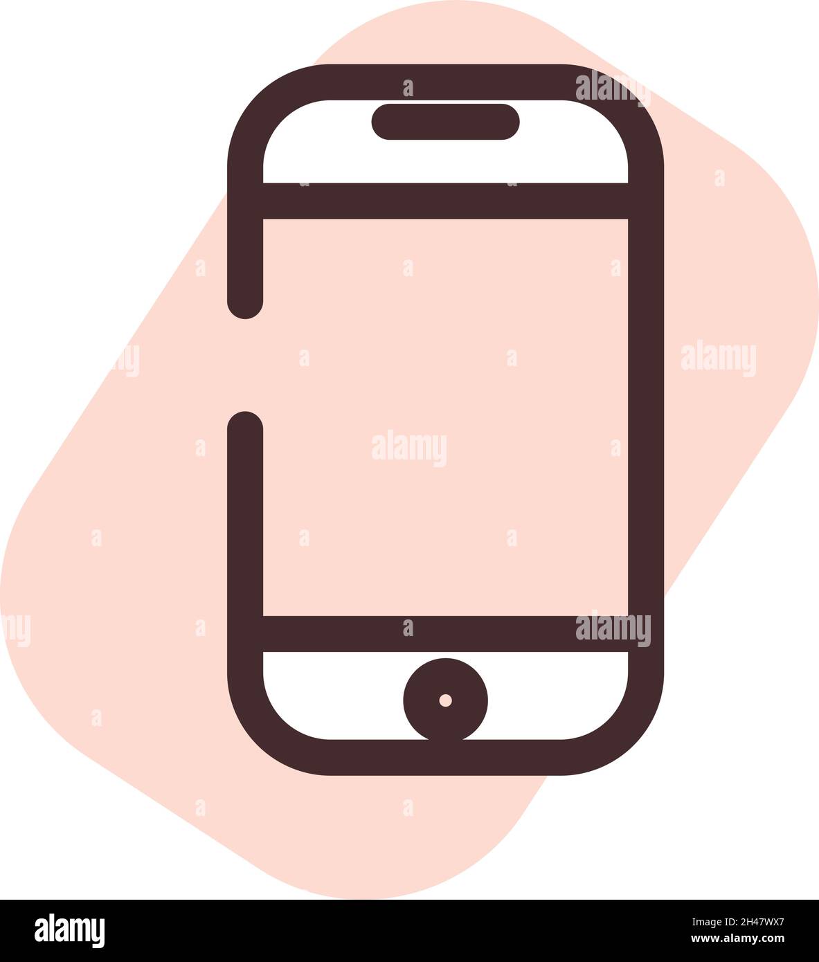 Telefonanschluss, Abbildung, Vektor, auf weißem Hintergrund. Stock Vektor