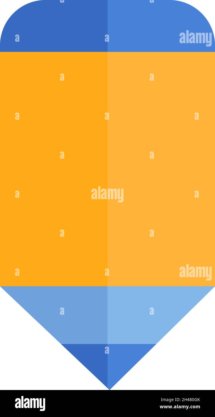 Schulmarker, Illustration, Vektor, auf weißem Hintergrund. Stock Vektor