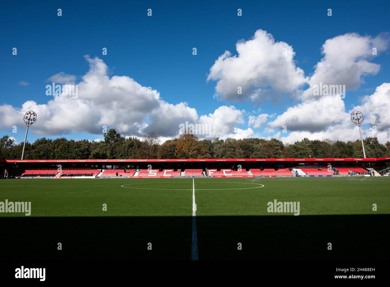 Das Peninsula Stadium. Salford City FC. Stockfoto