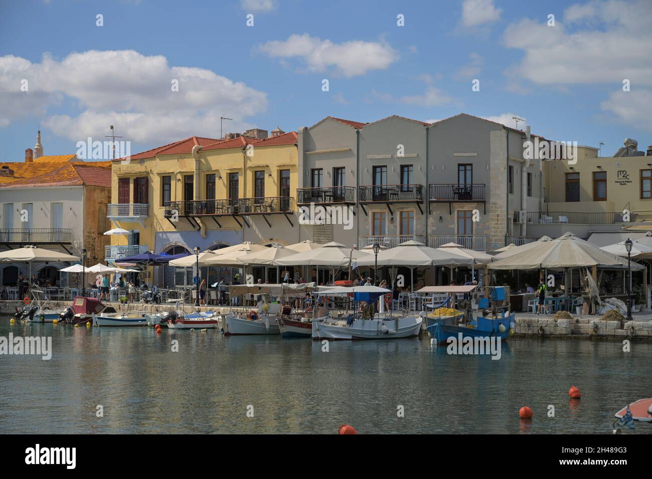 Venezianischer Hafen, Rethymno, Kreta, Griechenland Stockfoto