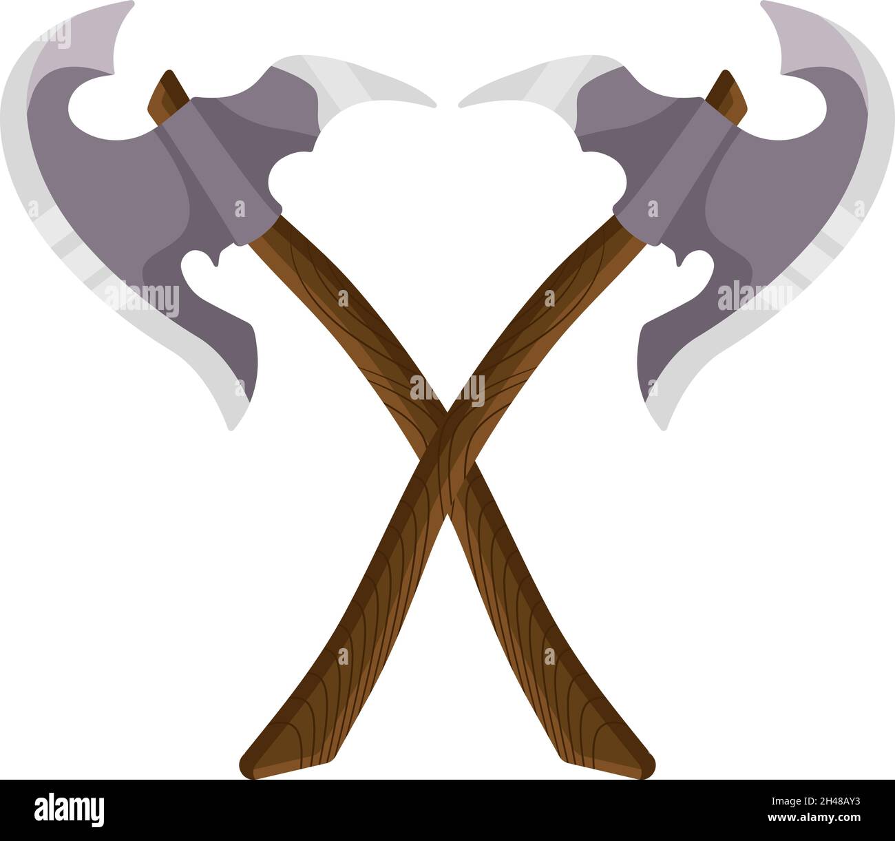 Zwei Achsen, Illustration, Vektor auf weißem Hintergrund. Stock Vektor