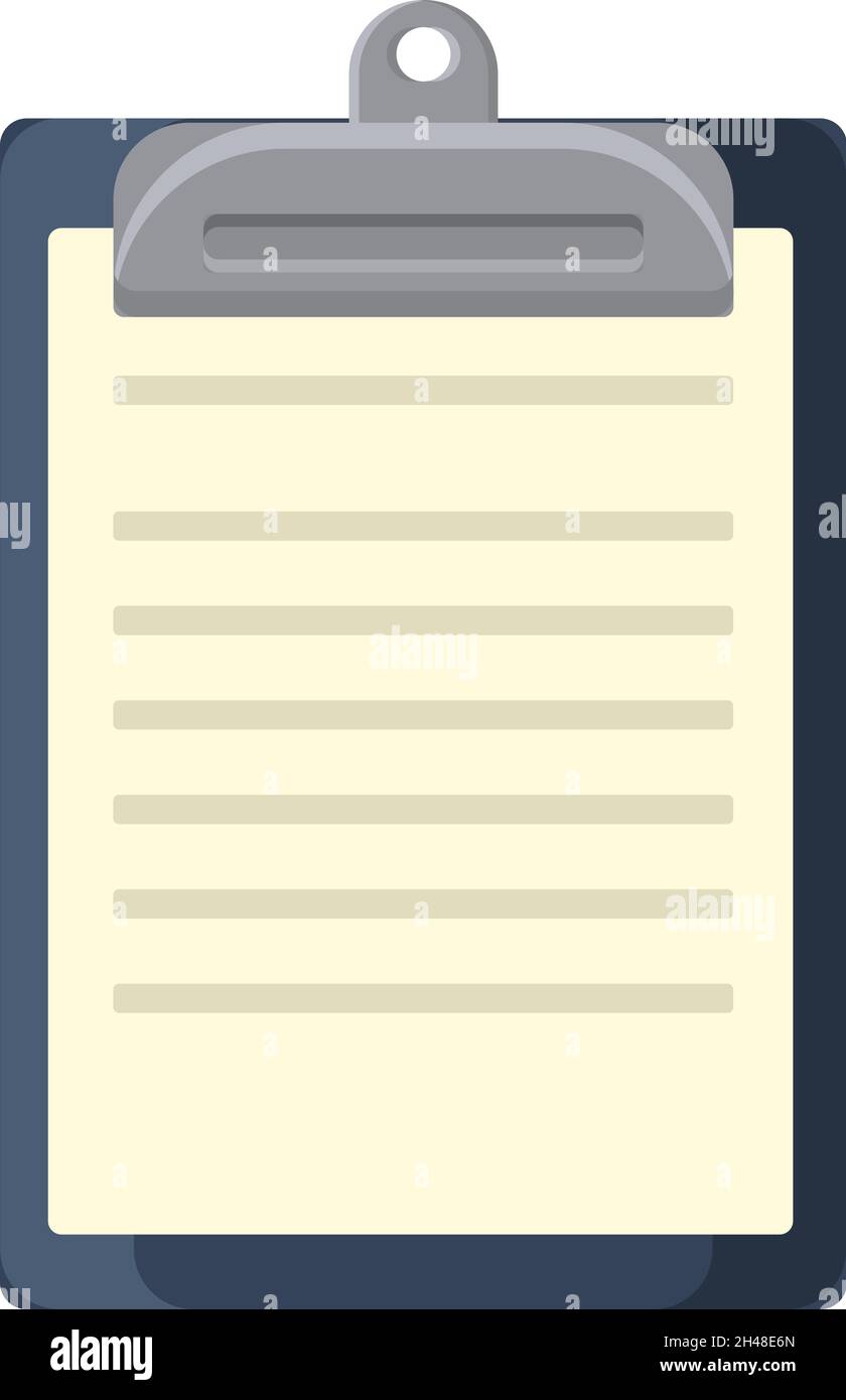 Leere Zwischenablage, Illustration, Vektor auf weißem Hintergrund. Stock Vektor