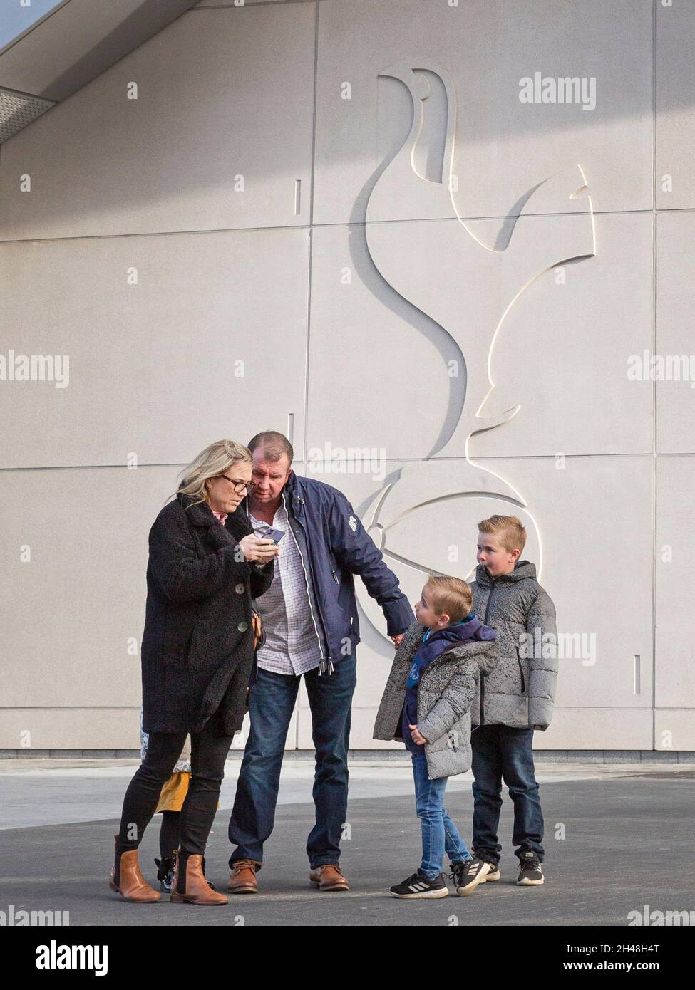 Tottenham Hostspurs Stadion, Whiteheart Lane im Norden Londons am 2. November 2021. Stockfoto