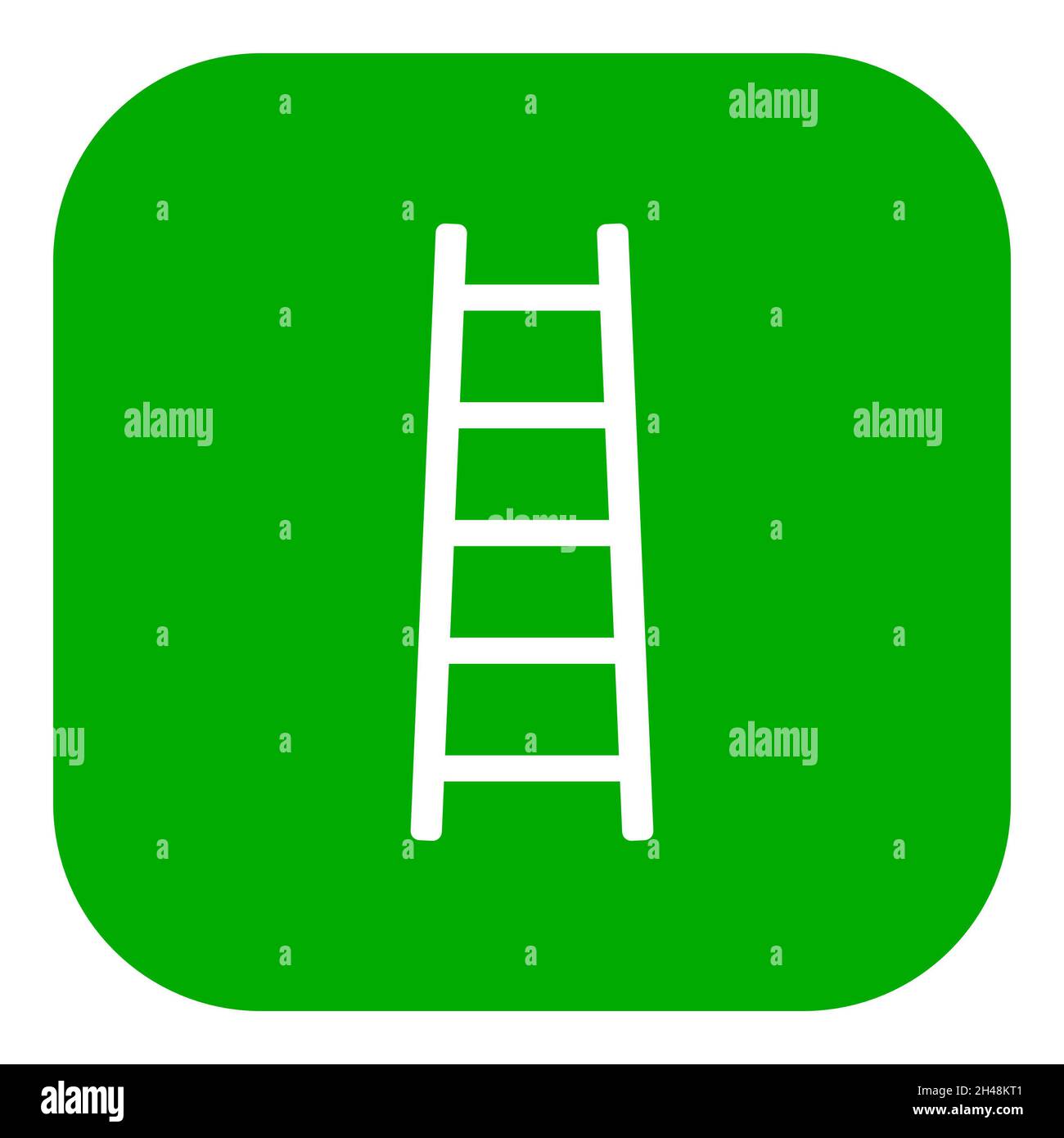 Ladder- und App-Symbol Stockfoto