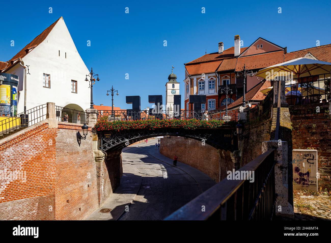 Die Brücke der Lügen in Sibiu in Rumänien, 07. August 2021 Stockfoto