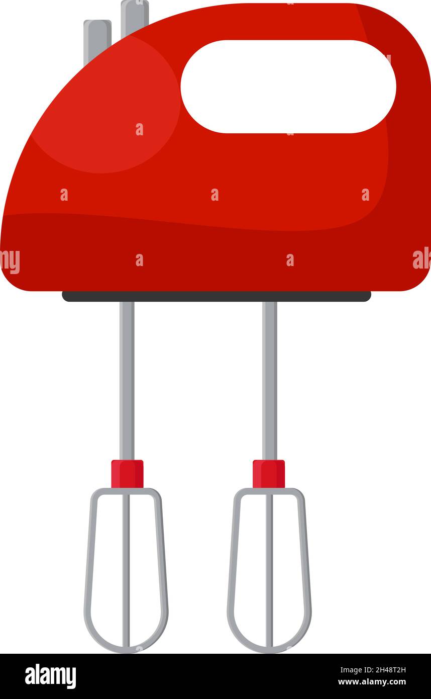 Stabmixer, Illustration, Vektor auf weißem Hintergrund. Stock Vektor
