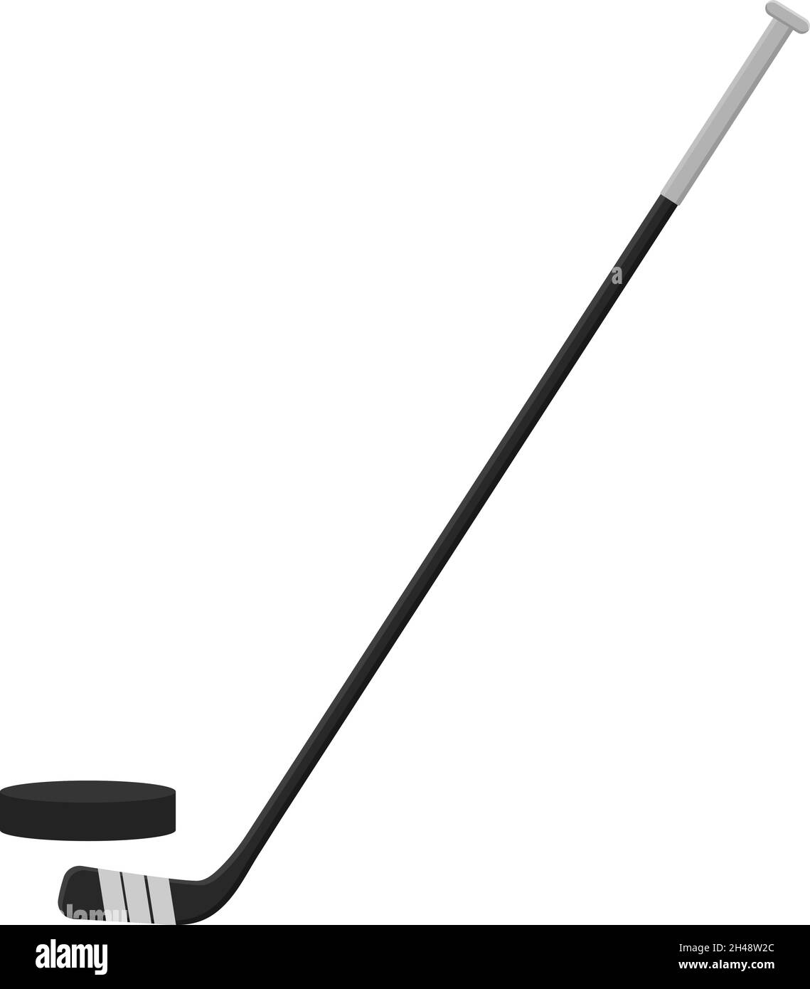 Eishockey-Stick, Illustration, Vektor auf weißem Hintergrund. Stock Vektor