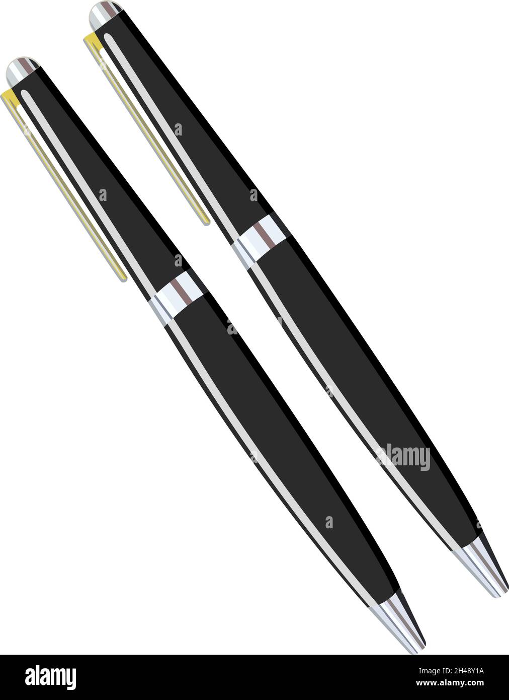 Schulstift, Illustration, Vektor auf weißem Hintergrund. Stock Vektor