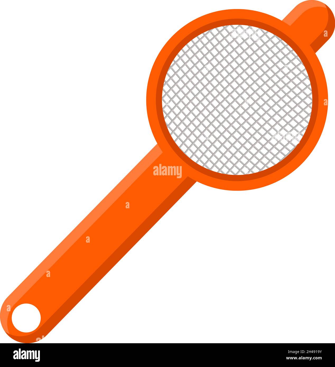 Teesieb-Werkzeug, Illustration, Vektor auf weißem Hintergrund. Stock Vektor