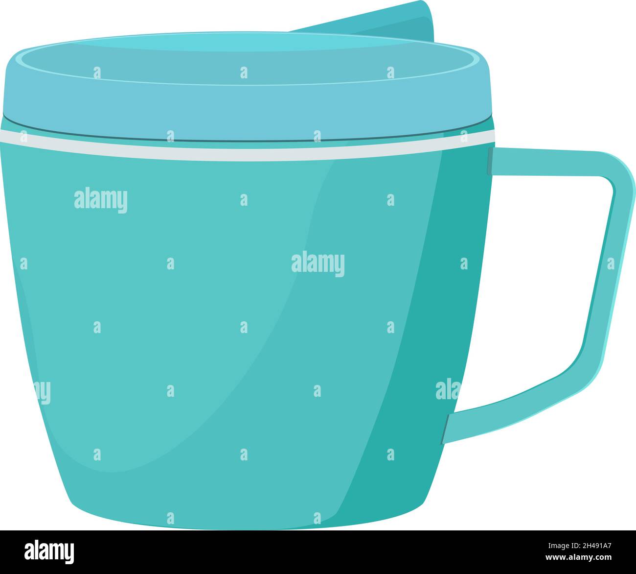 Die Mug, Illustration, Vektor auf weißem Hintergrund. Stock Vektor