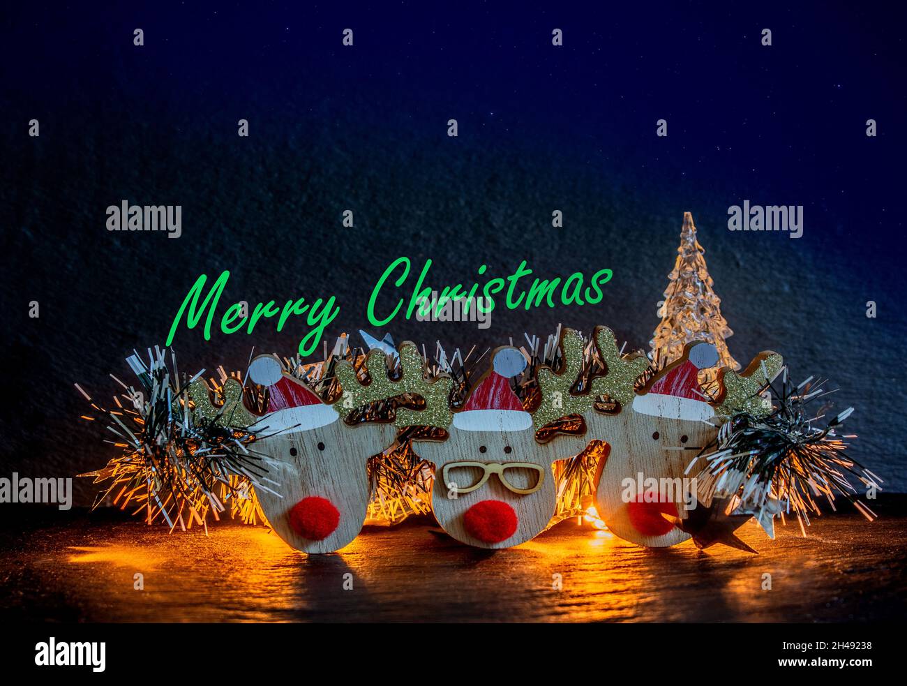 Konzept Weihnachten : Frohe Weihnachten Stockfoto