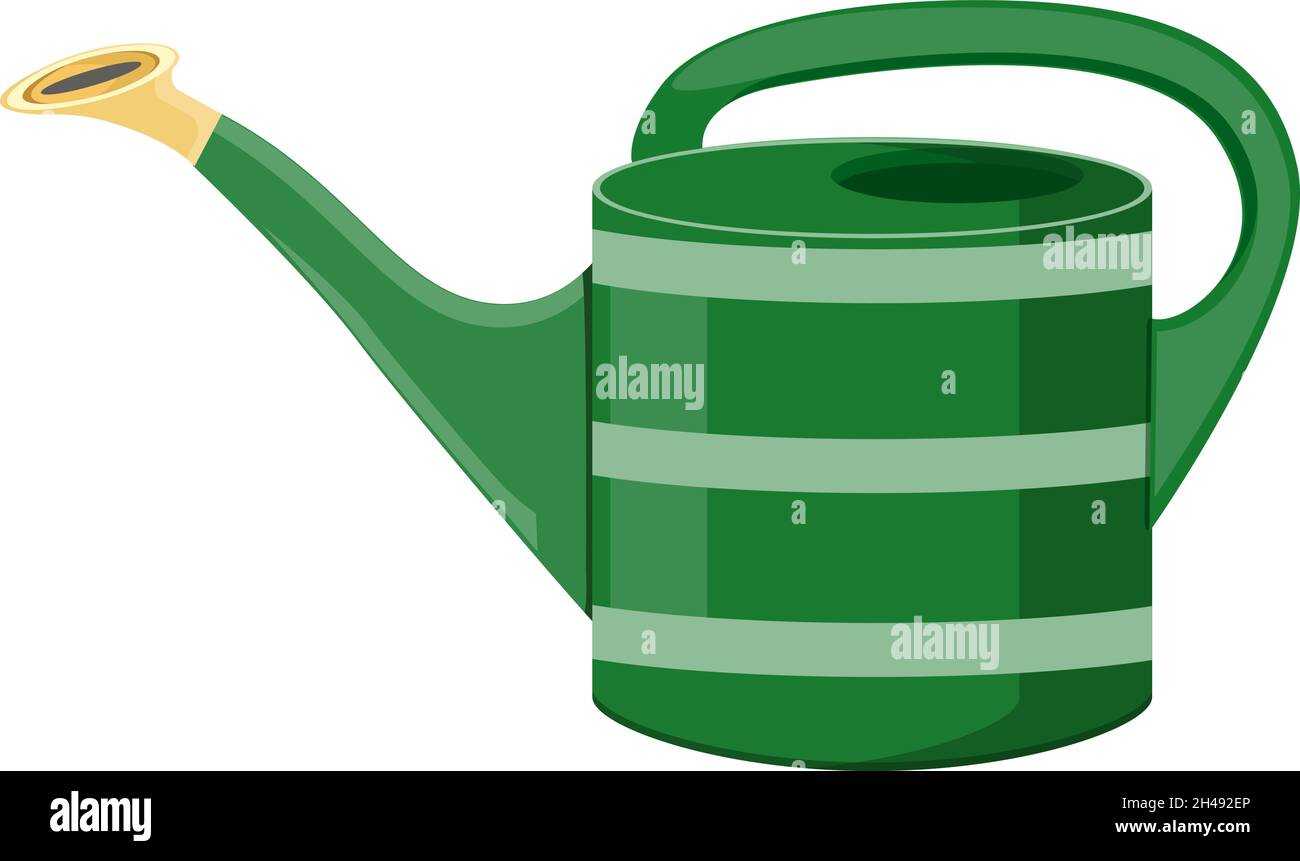 Gießkanne, Illustration, Vektor auf weißem Hintergrund. Stock Vektor