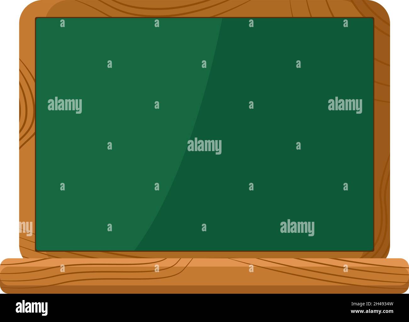 Green School Board, Illustration, Vektor auf weißem Hintergrund. Stock Vektor