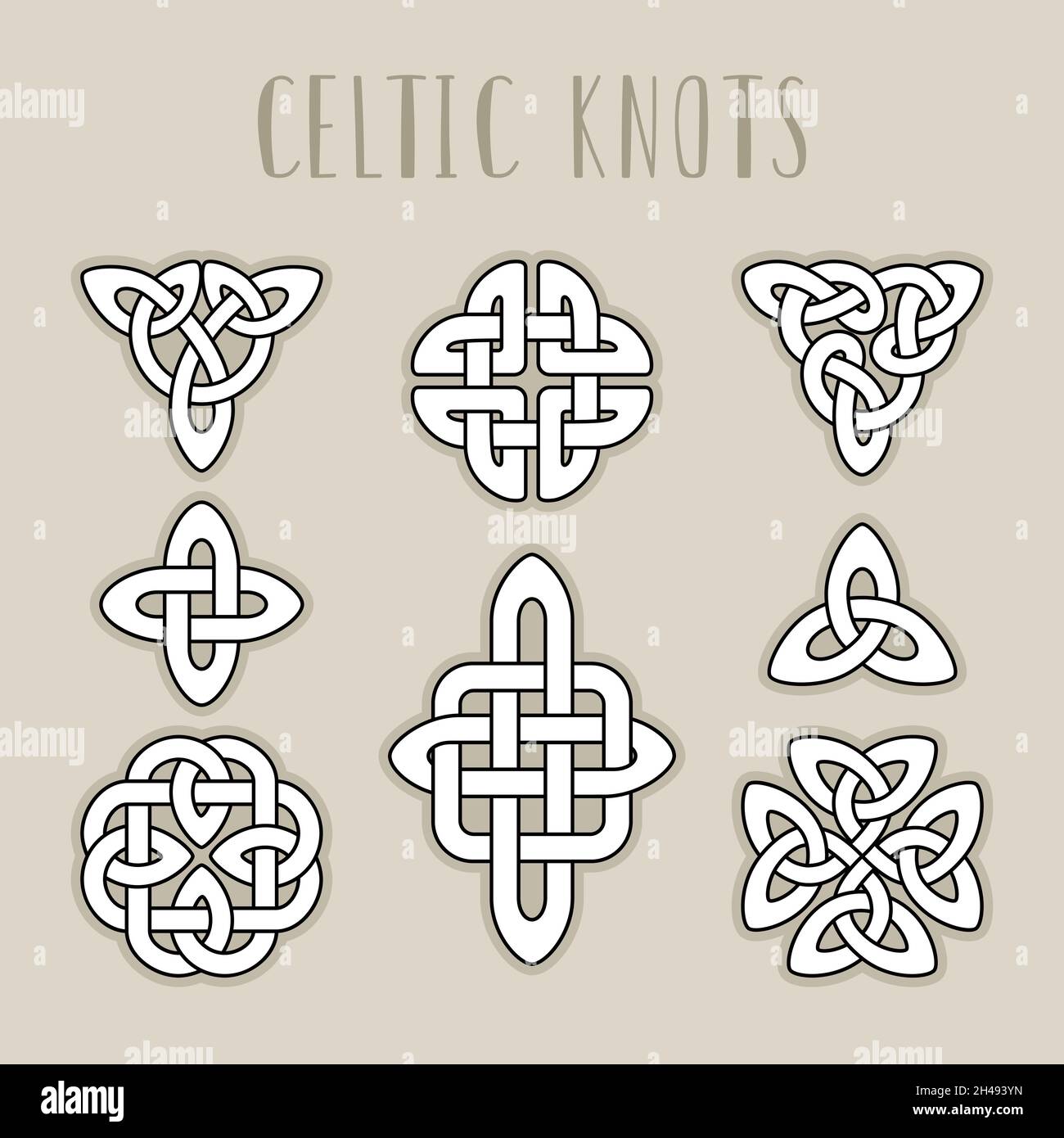Kelten In Schottland Und Irland 6 Buchstaben Schottische symbole Stock-Vektorgrafiken kaufen - Alamy