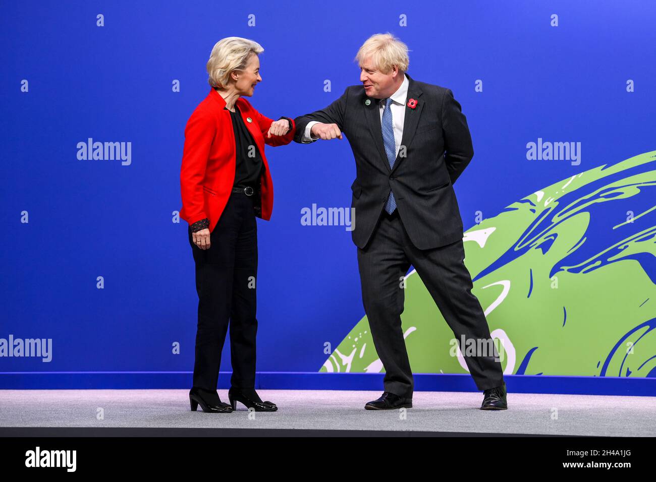 Boris Johnson, Ursula Von Der Leyen, 2021 Stockfoto