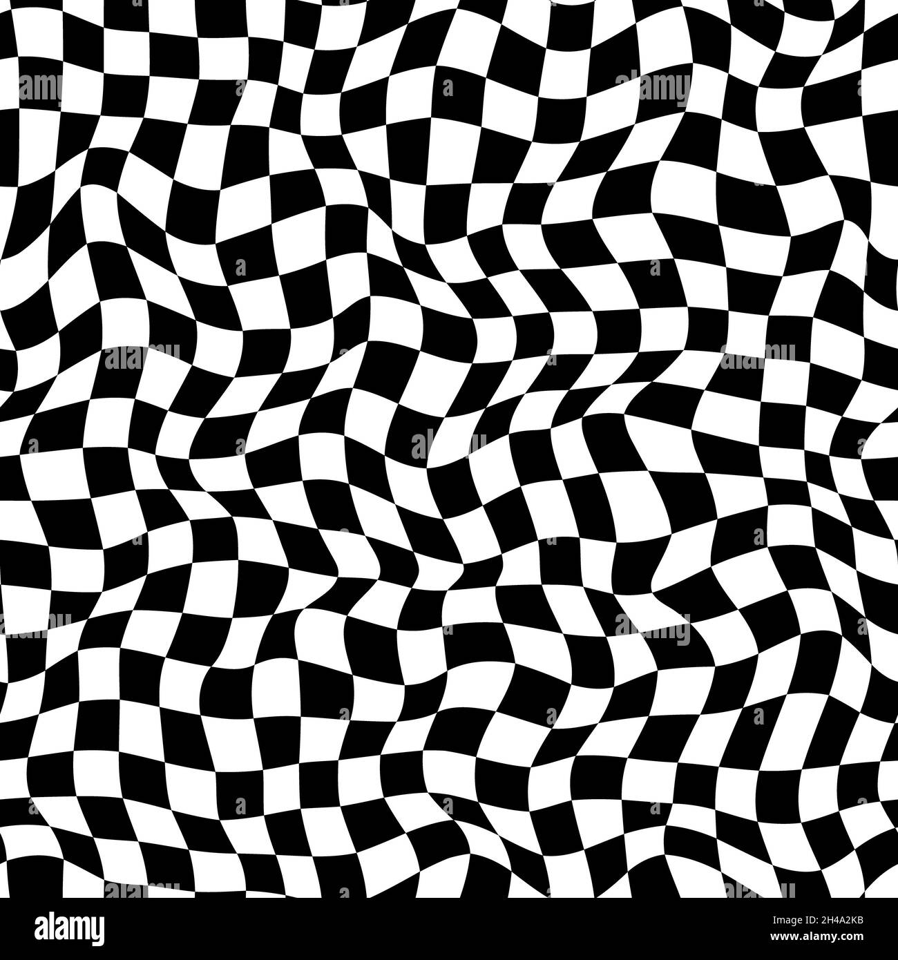 Vektor nahtlose karierte Muster mit optischer Illusion. Einfaches Design zum Einwickeln von Papier, Tapeten, Textilien, Papeterie. Stockfoto