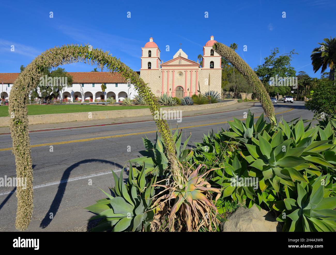 Die historische Mission wurde 1786 in Santa Barbara CA gegründet Stockfoto