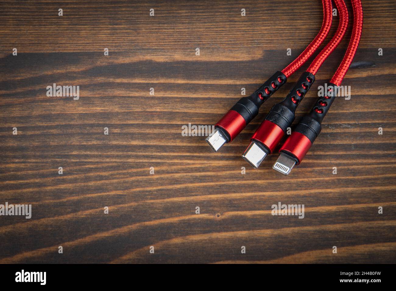 Ladegeräte für Mobiltelefone und andere elektrische Geräte. Stockfoto