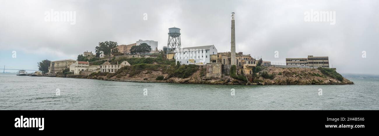 Berühmtes Gefängnis von Alcatraz in San Francisco, USA Stockfoto