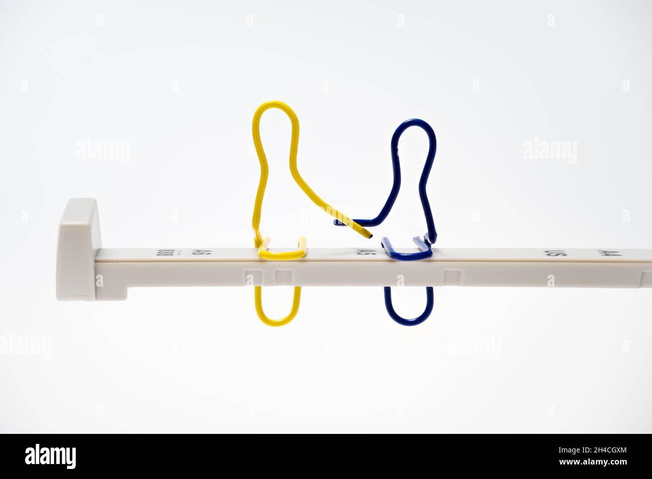 Mittagspause auf einem Wolkenkratzer Stockfoto