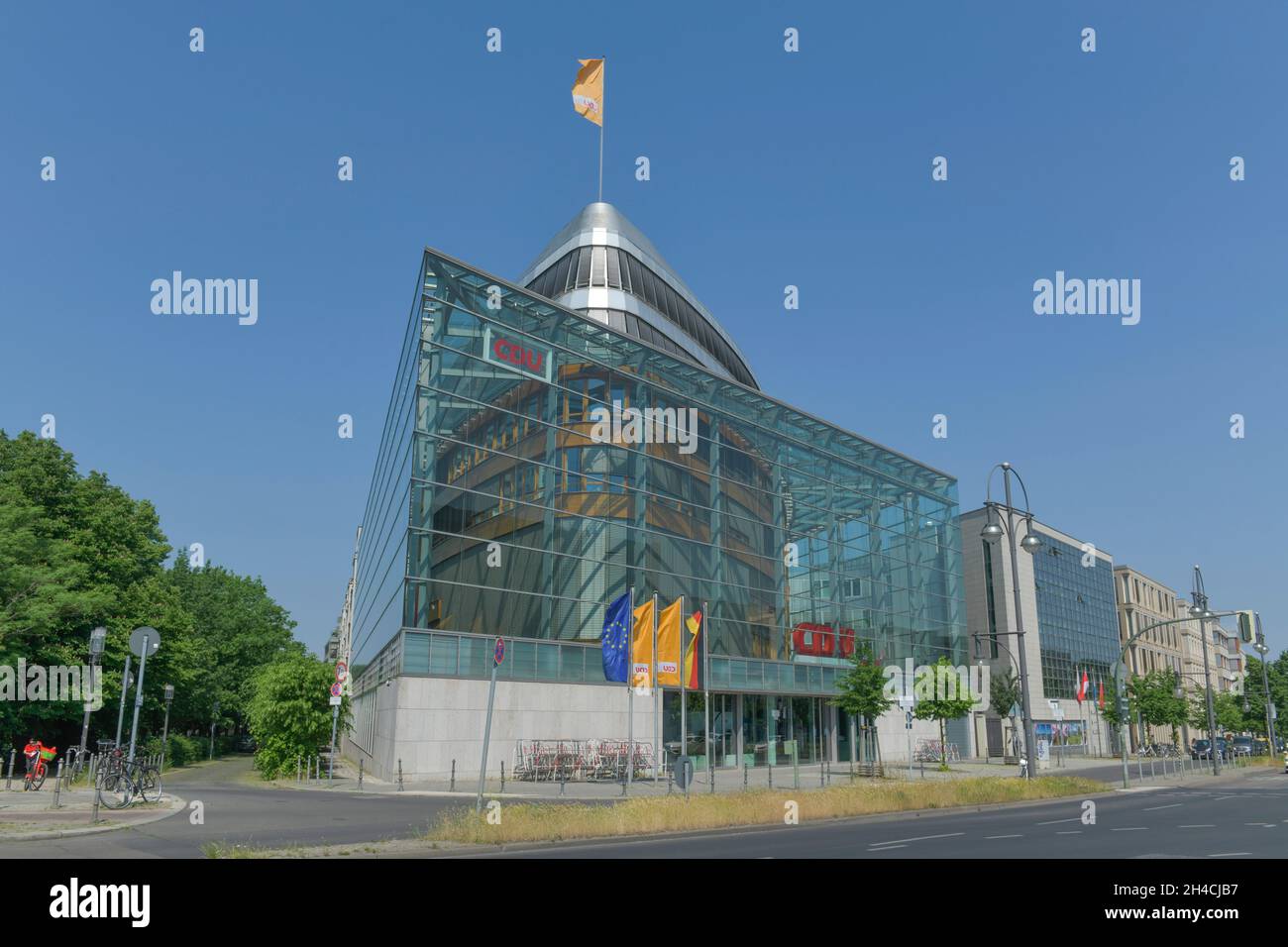 CDU Bundesparteizentrale, Klingelhöferstraße, Tiergarten, Berlin, Deutschland Stockfoto