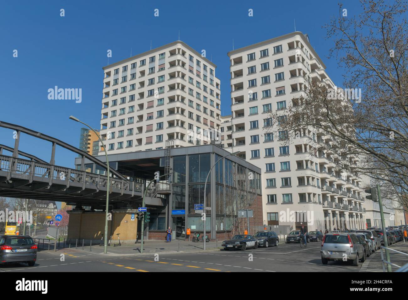 Neubauprojekt Highpark am Potsdamer Platz, Köthener Straße, Gabriele-Tergit-Promenade, Mitte, Berlin, Deutschland Stockfoto