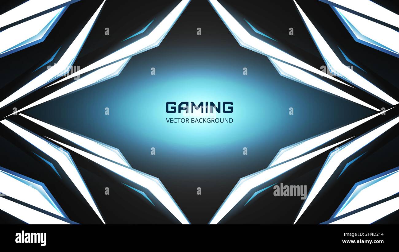 3d realistische abstrakte mechanische Technologie futuristischer Gaming-Hintergrund mit modernen geometrischen Formen. Stock Vektor