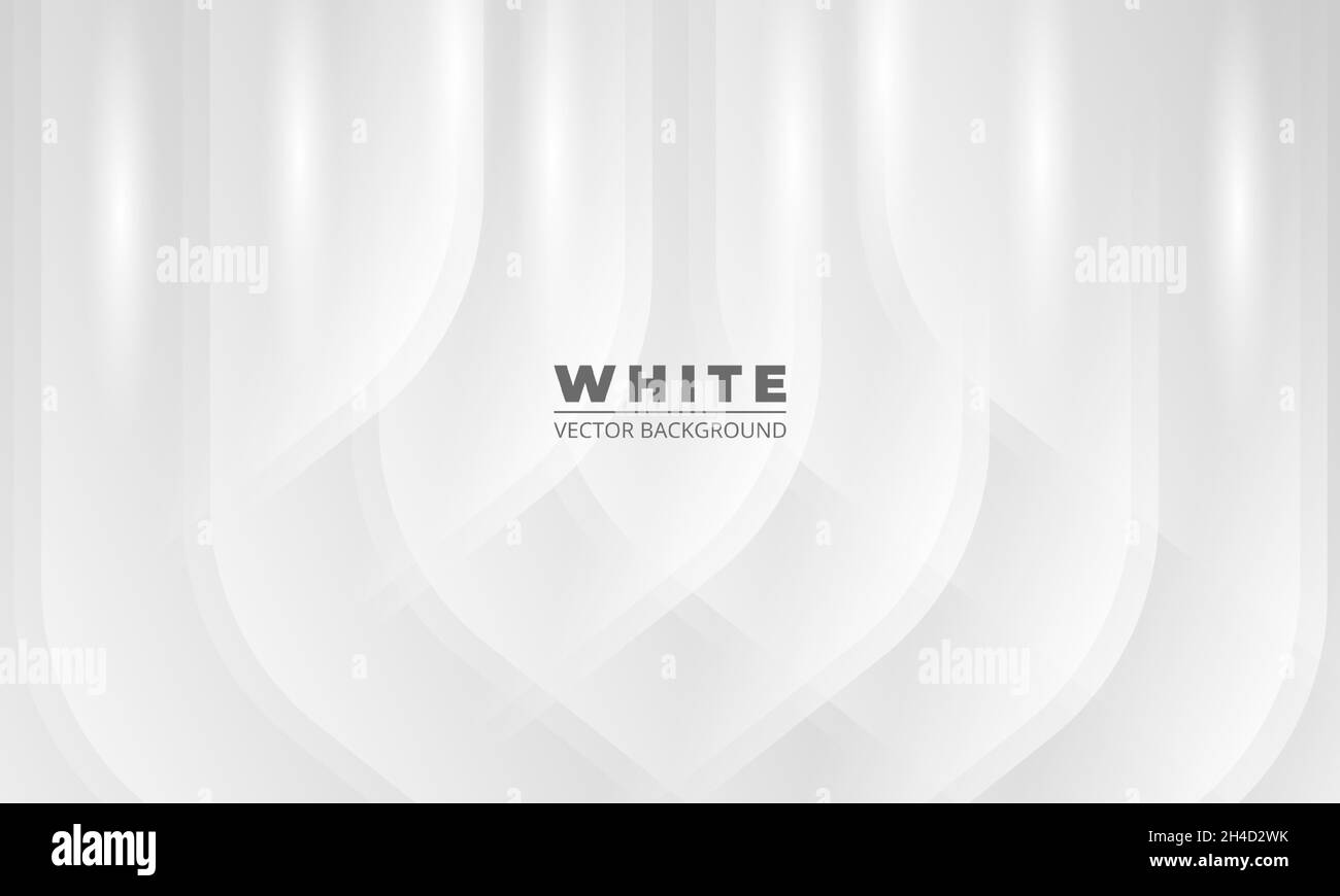 Abstrakt eleganter weißer Hintergrund für Geschäftsine Präsentation, Cover oder Broschüre. Weißes und graues abstraktes Muster. Grafikdesign Stock Vektor