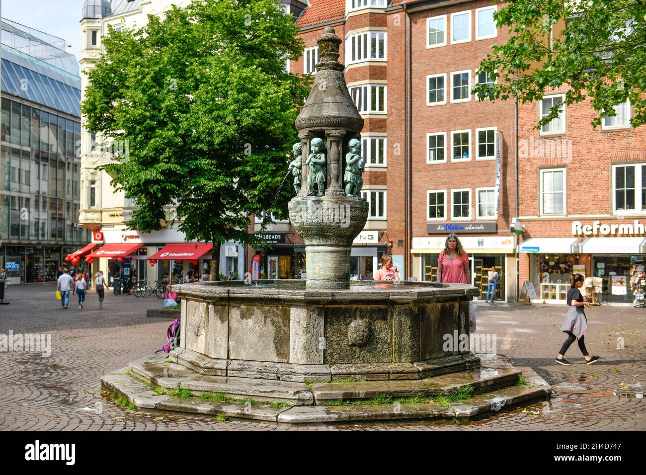 Marcus-Brunnen, Unser Lieben Frauen Kirchhof, Bremen, Deutschland Stockfoto