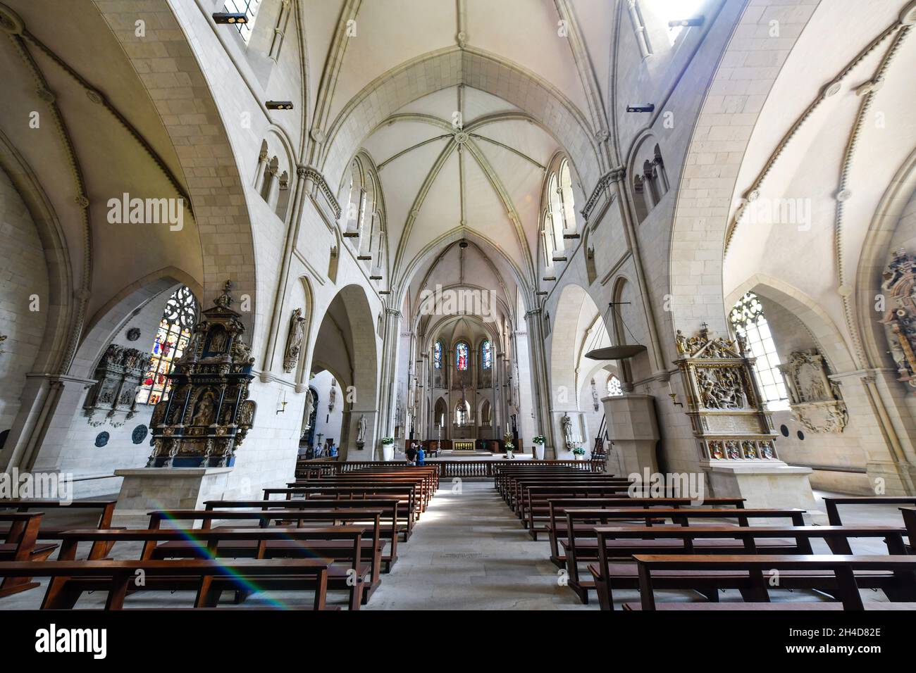 St.-Paulus-Dom, Domplatz, Münster, Nordrhein-Westfalen, Deutschland Stockfoto