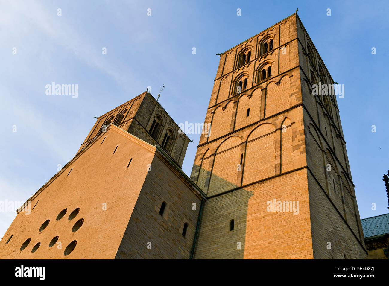St.-Paulus-Dom, Domplatz, Münster, Nordrhein-Westfalen, Deutschland Stockfoto