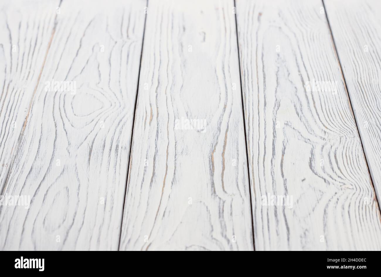 Alte weiße Holztischplatte als Hintergrund Stockfoto