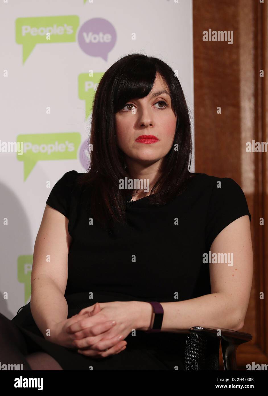 Bridget Phillipson während einer Pressekonferenz zur Volksabstimmung in Westminster, London. Bild datiert: Dienstag, 22. Januar 2019. Bildnachweis sollte lauten: Isabel Infantes / EMPICS Entertainment. Stockfoto