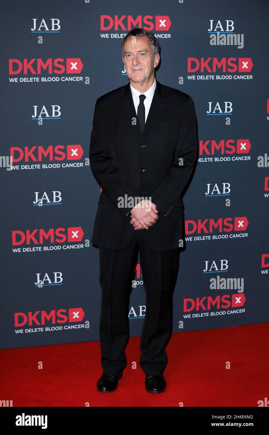 Angus Deayton kommt zur jährlichen DKMS Big Love Gala im Roundhouse in Camden Town, London. Stockfoto