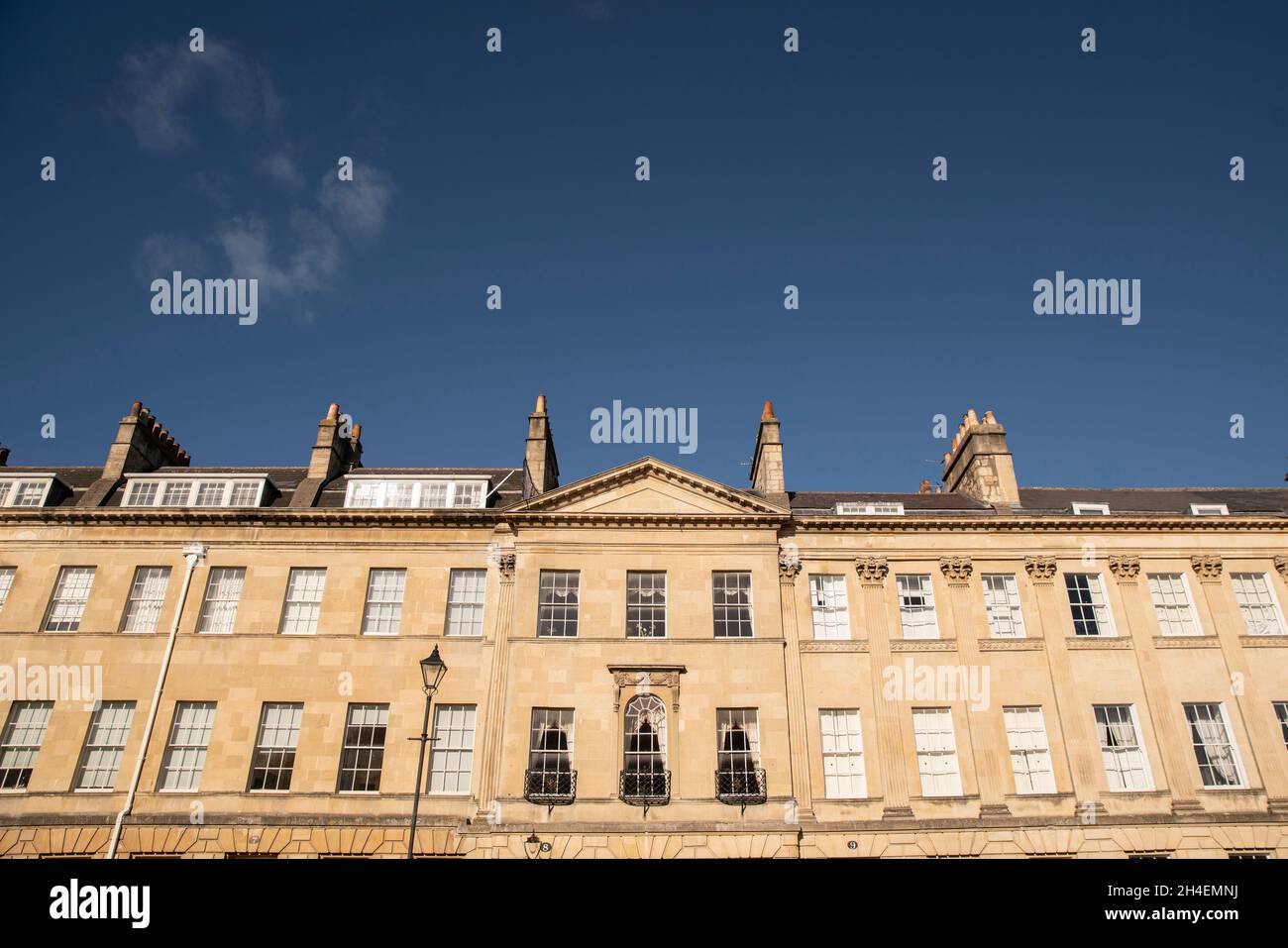Klassische Bad-Gehäuse-Architektur mit lokalen Bath Stone gebaut Stockfoto
