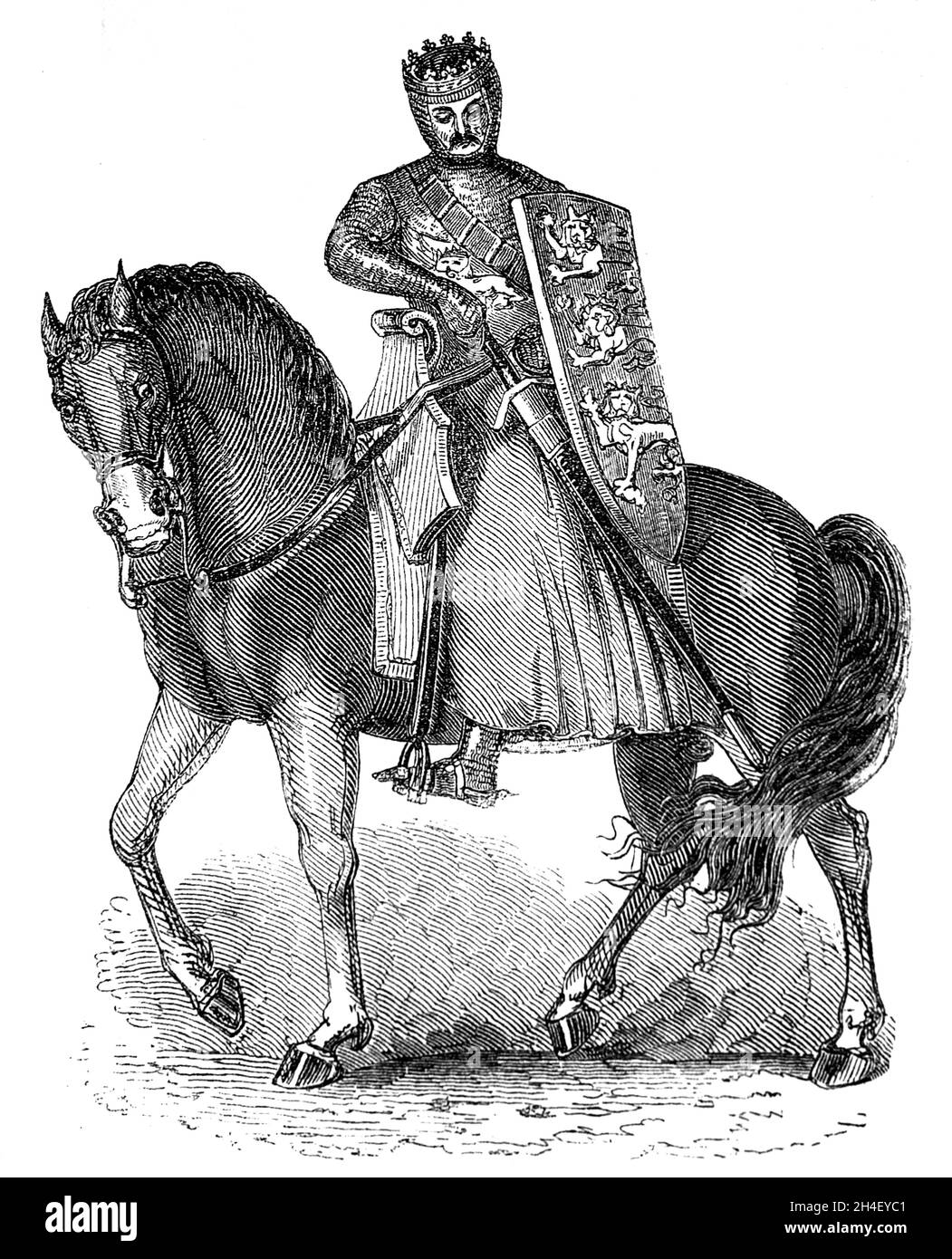 Edward I. von England (1239-1307). König von England von 1272-1307. Gravur. Stockfoto