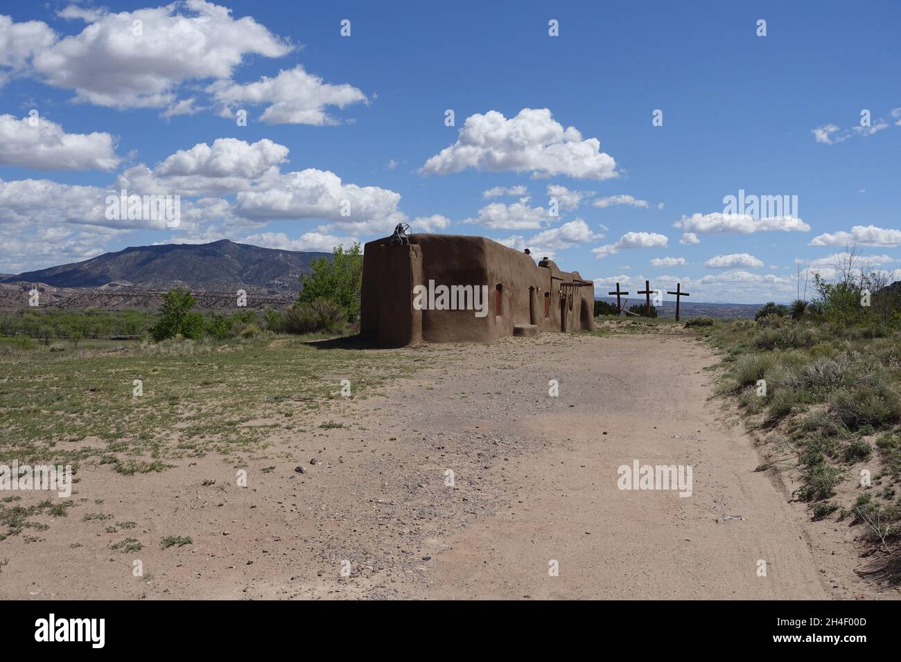 Penitente Morada, ist eine Kirche wie Anlage in Tradition und Geheimnis durchdrungen Stockfoto