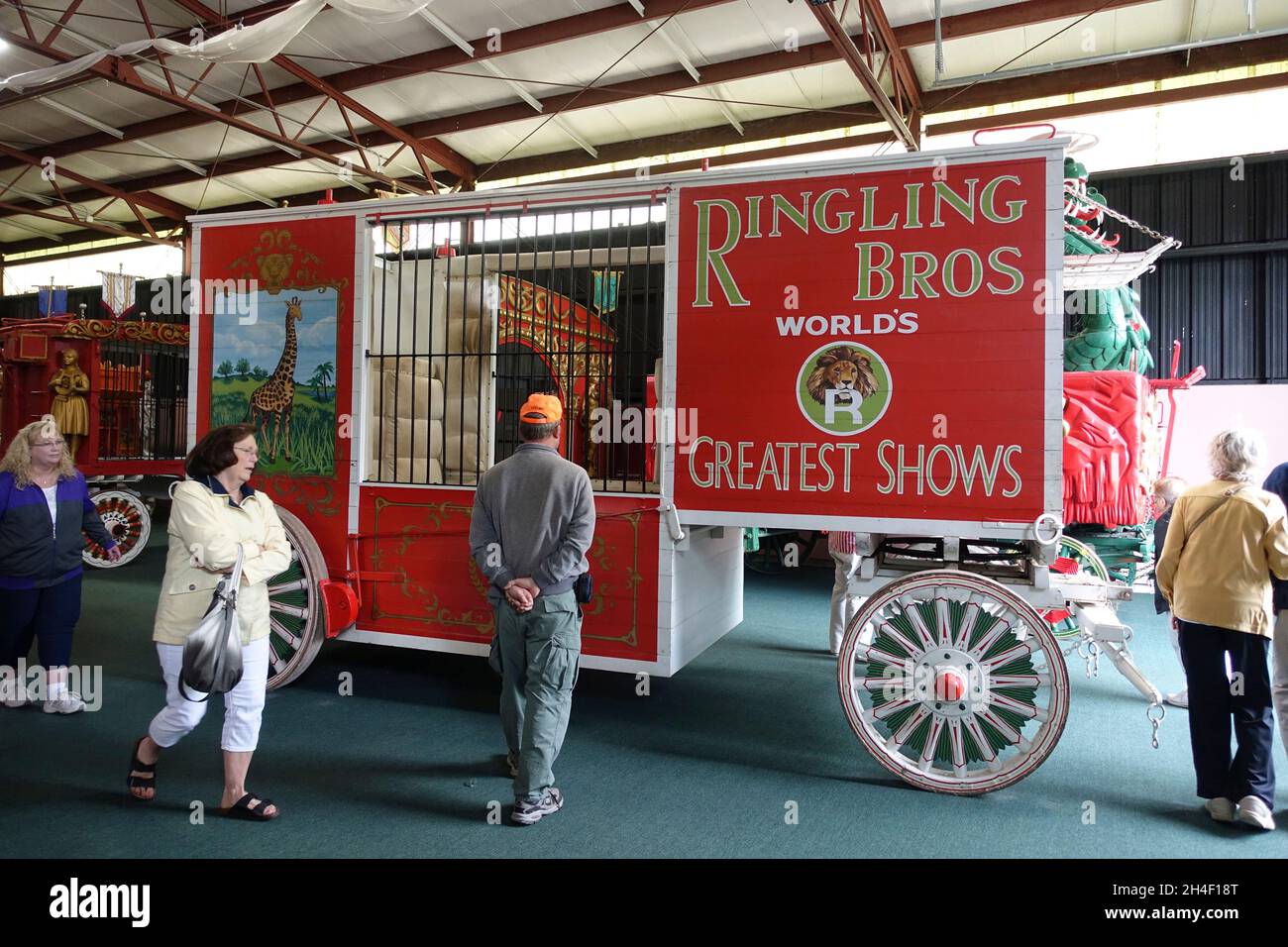 Ringling Brothers Circus, Reparatur- und Wartungsanlage in Baraboo WI Stockfoto