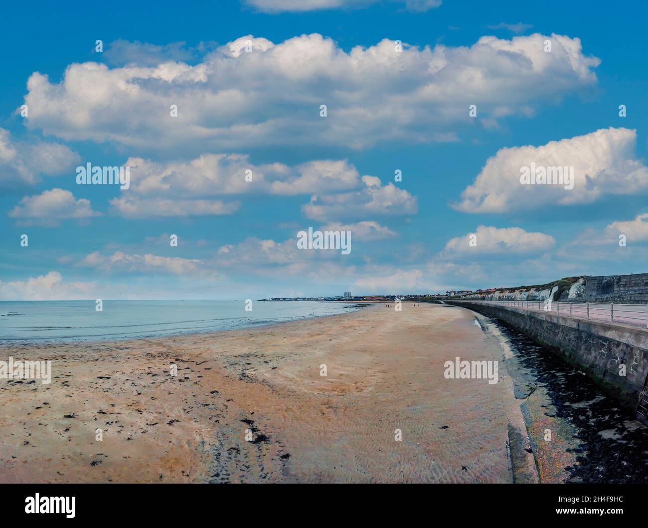 Westbrook Bay, Sands, Strand, Promenade, Westbrook, Margate, Thanet, England Stockfoto