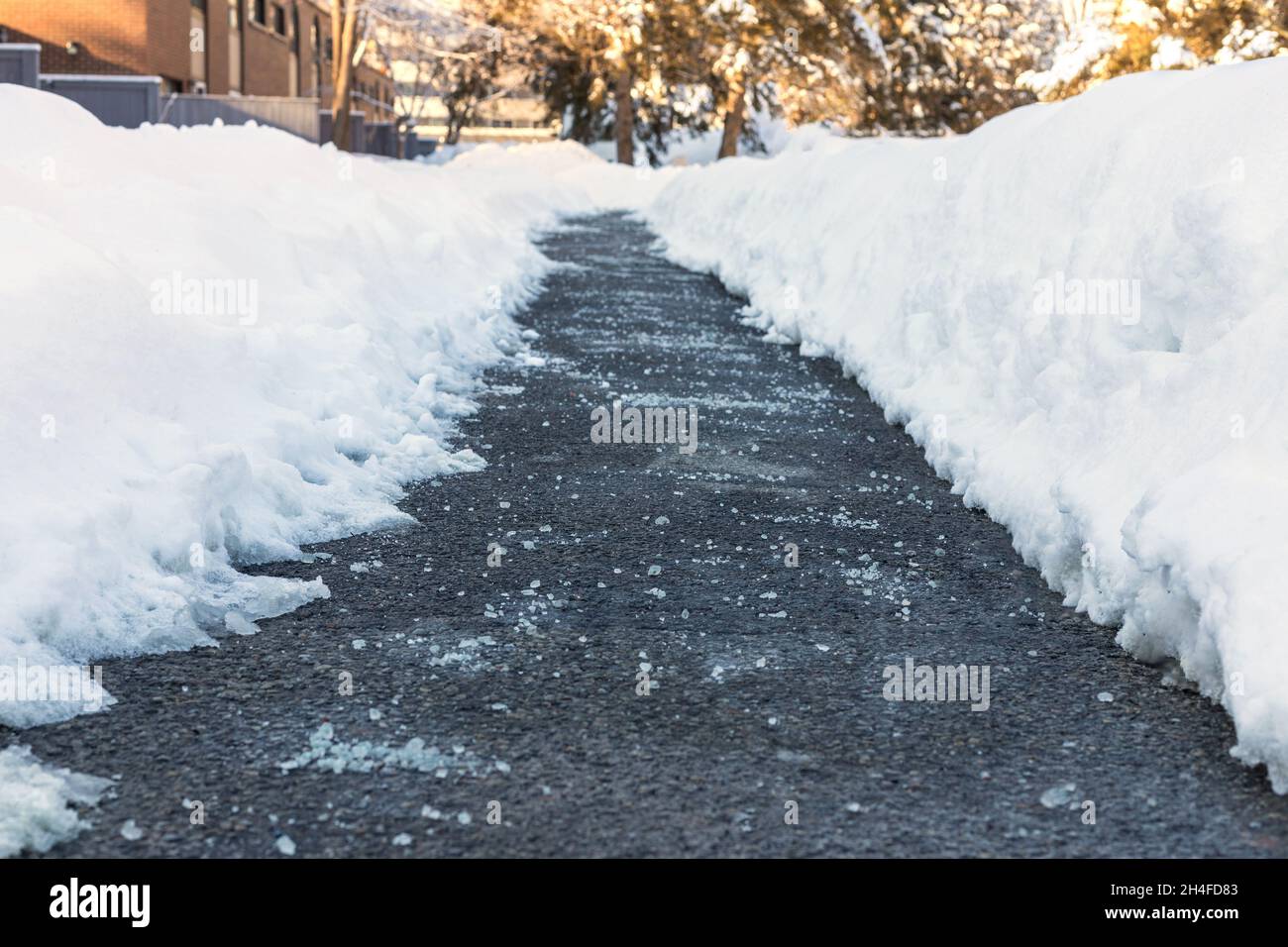 Salz Auf Schnee