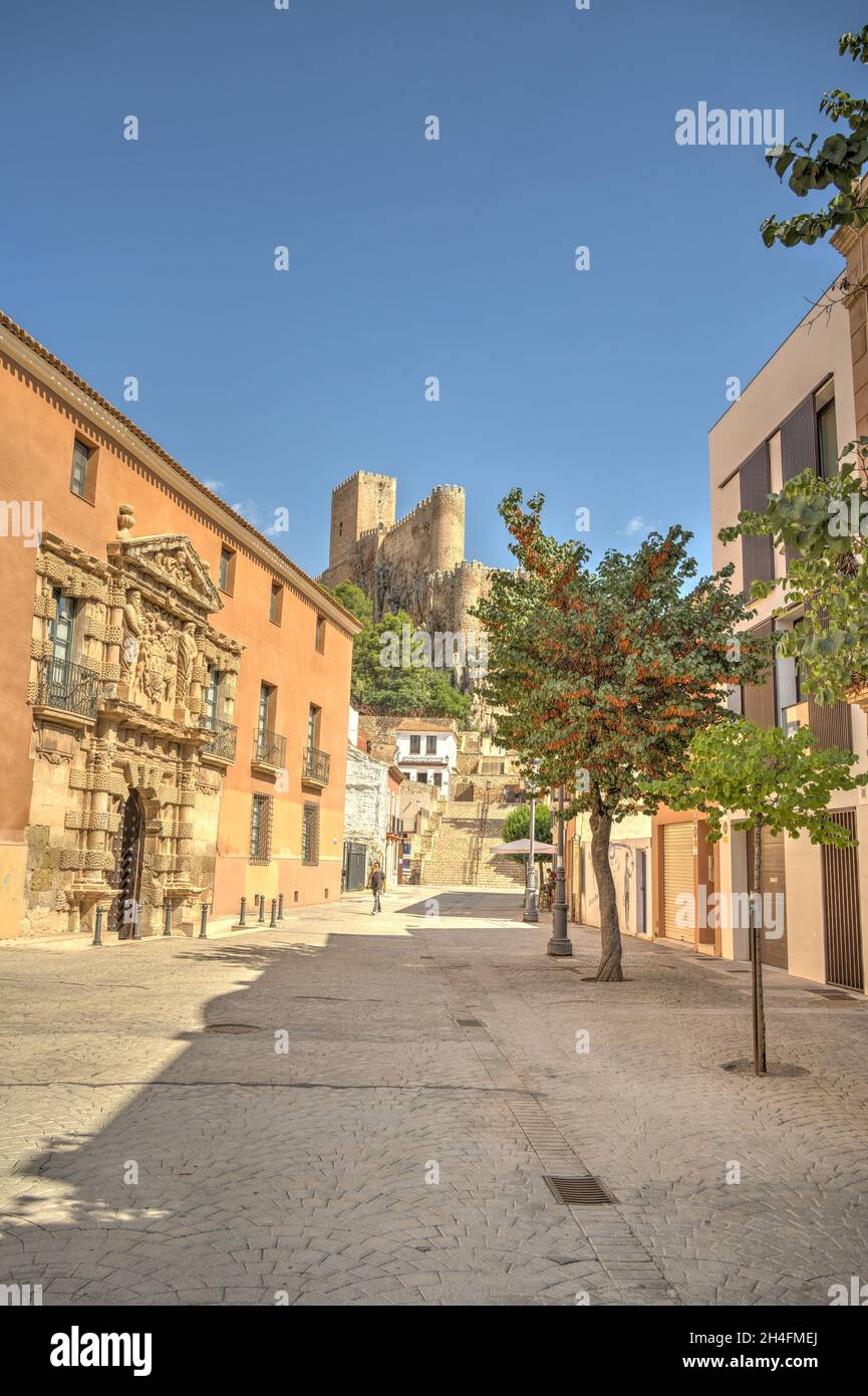 Almansa, Spanien, HDR-Bild Stockfoto