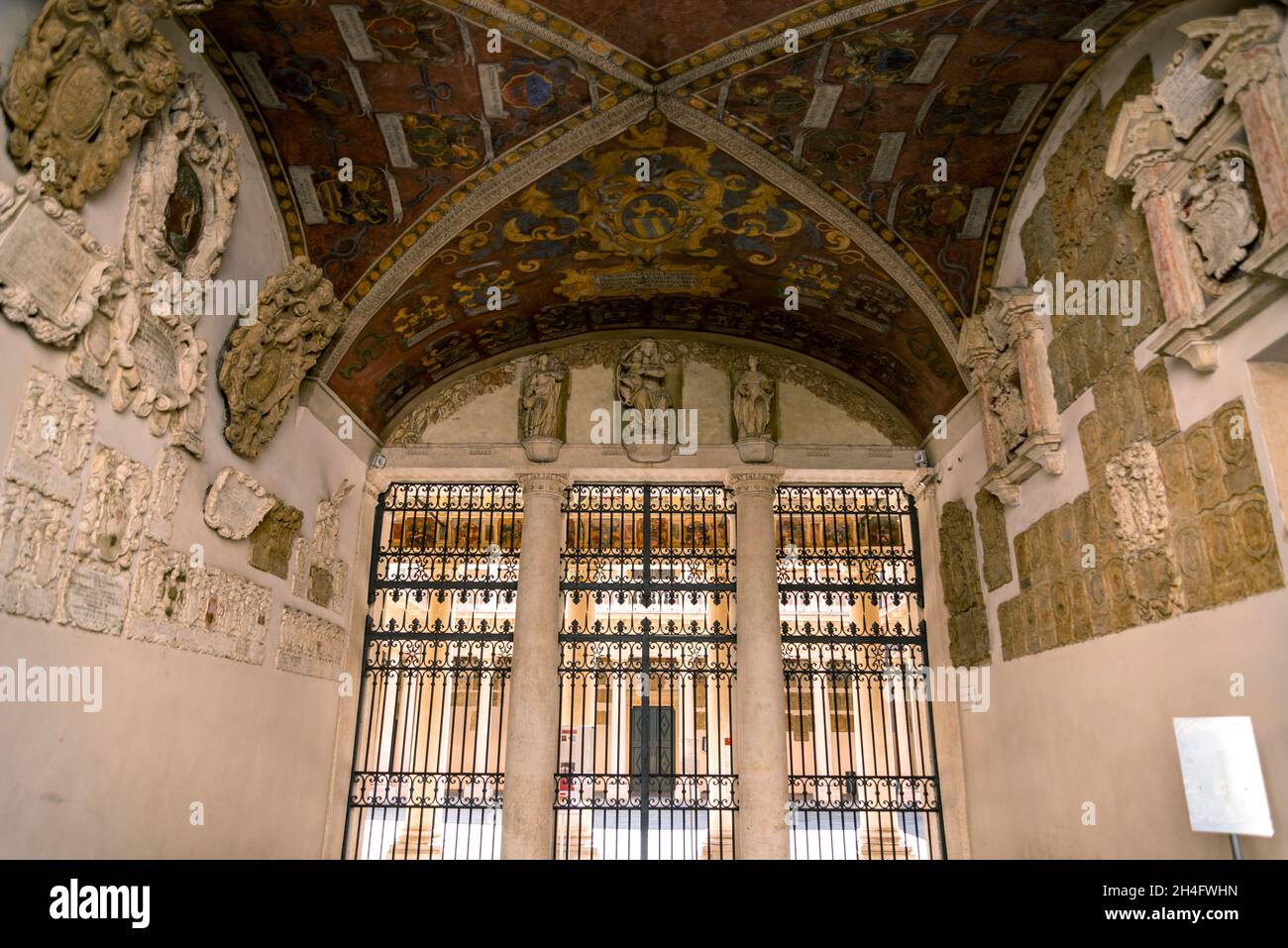 Padova Universität, der innere Hof des Bo Palastes Stockfoto